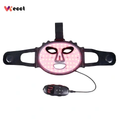 WECCT Red Light Therapy Face Mask, 60 LEDs Facial Mask with 660nm & 850nm for Skincare & Beauty Image 2