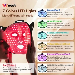 WECCT Red Light Therapy Face Mask, 60 LEDs Facial Mask with 660nm & 850nm for Skincare & Beauty Image 5