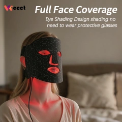 WECCT Red Light Therapy Face Mask, 60 LEDs Facial Mask with 660nm & 850nm for Skincare & Beauty Image 6
