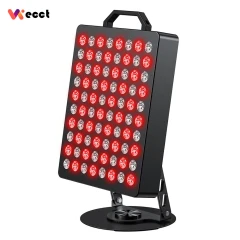 WECCT Red Light Therapy Panel, 80 LEDs, 660nm & 850nm with 5 Intensity Levels & 360° Rotation Image 1